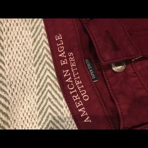 AE cranberry jegging